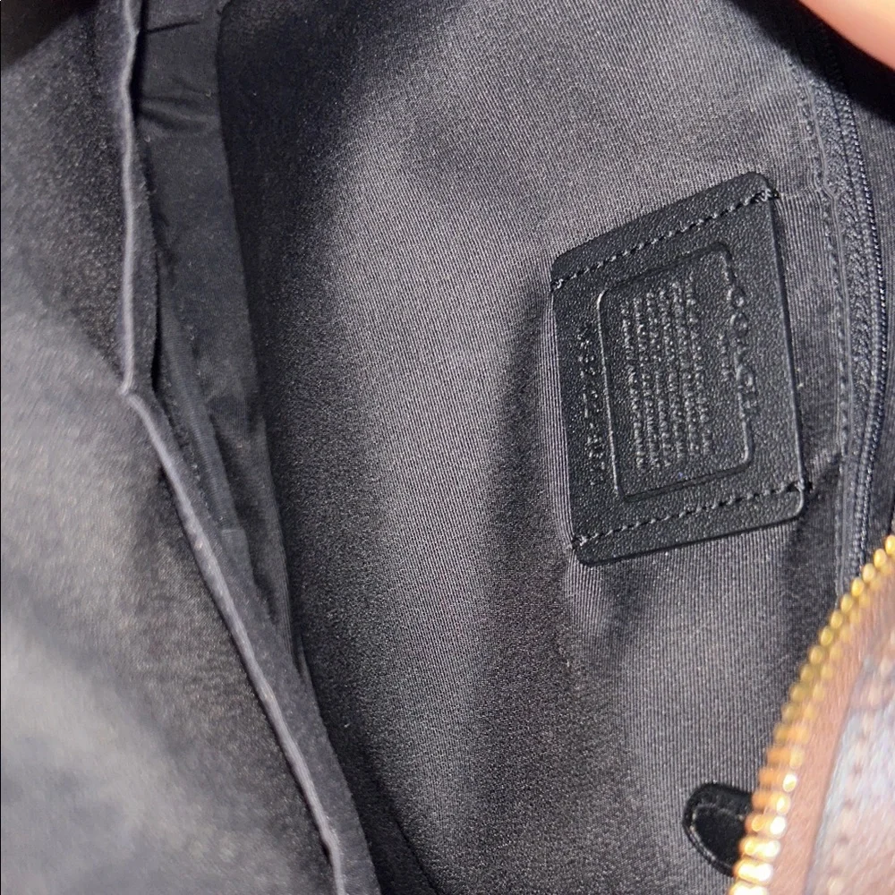 Coach Signature Brown and Black Backpack - Picture 7 of 7